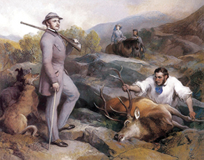 Sir Edwin Landseer’s painting of HRH Prince Albert, commissioned by Queen Victoria. That could be a Kennedy rifle on his shoulder!